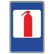Дорожный знак 7.20 «Огнетушитель» (металл 0,8 мм, II типоразмер: 1050х700 мм, С/О пленка: тип Б высокоинтенсив.)